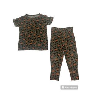 Posh Peanut Eli Leopard 2 Piece Pajama 12-18 Months